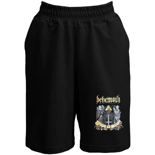 Женские  шорты, Черный, Behemoth - The satanist