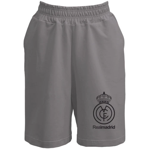 Женские  шорты с белой эмблемой Real Madrid
