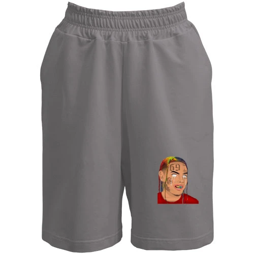 Жіночі шорти, Сірий, з 6IX 9NINE з білими очима