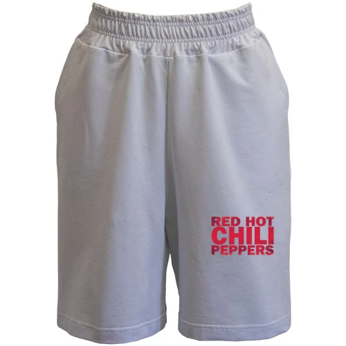 Женские  шорты, Белый, Red Hot Chili Peppers (RED)