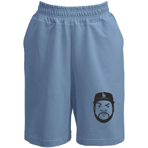 Жіночі шорти, Білий, з портретом Ice Cube
