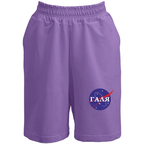 Женские  шорты, Черный, Галя (NASA Style)