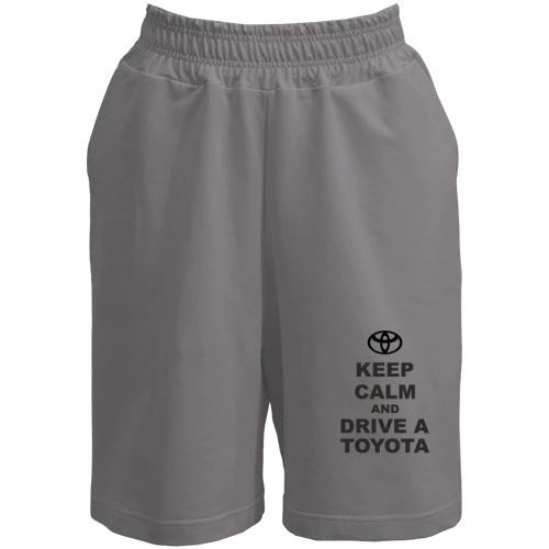 Женские  шорты, Серый, Keep calm and drive a Toyota