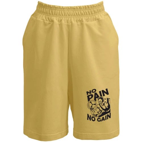 Женские  шорты с бодибилдером «No pain no gain»