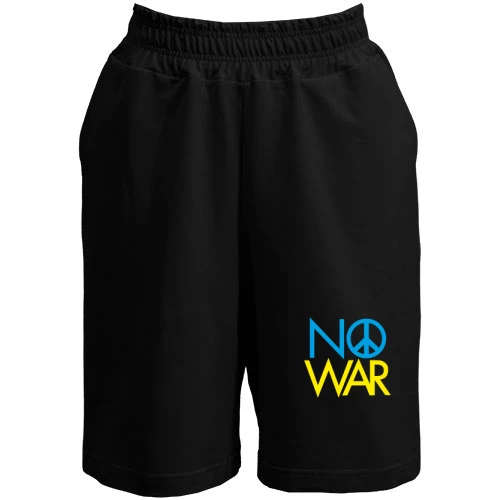 Женские  шорты с принтом «No War»