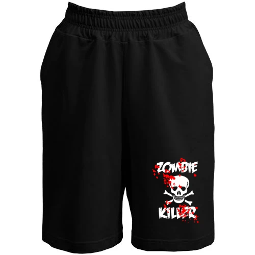 Женские  шорты, Черный, Zombie killer