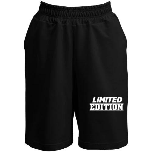 Женские  шорты, Черный, с надписью "Limited Edition"