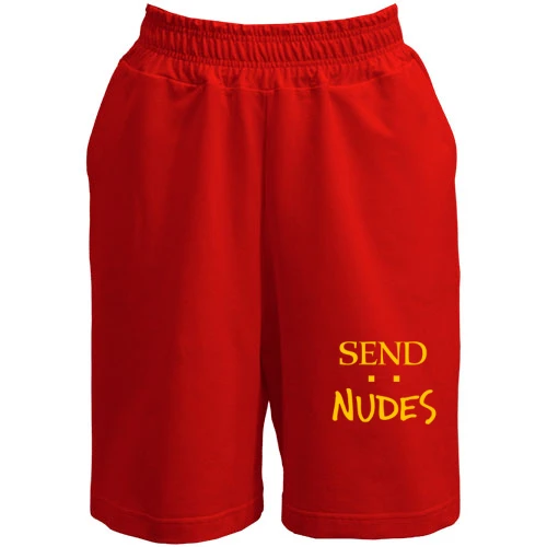 Жіночі шорти з написом "Send Nudes"