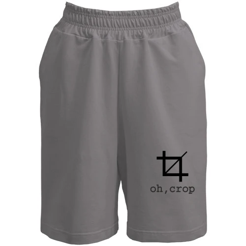 Жіночі шорти з написом "oh, crop"
