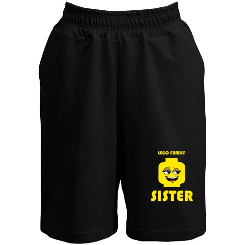 Женские  шорты, Черный, Lego Family - Sister