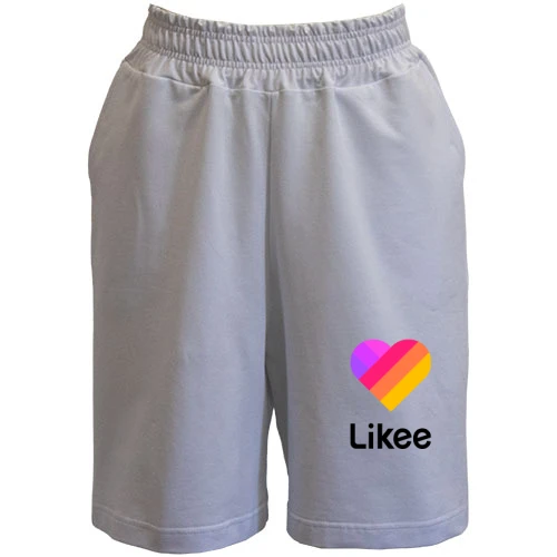 Жіночі шорти, білий, з логотипом Likee