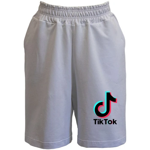 Жіночі шорти, білий, Tik Tok