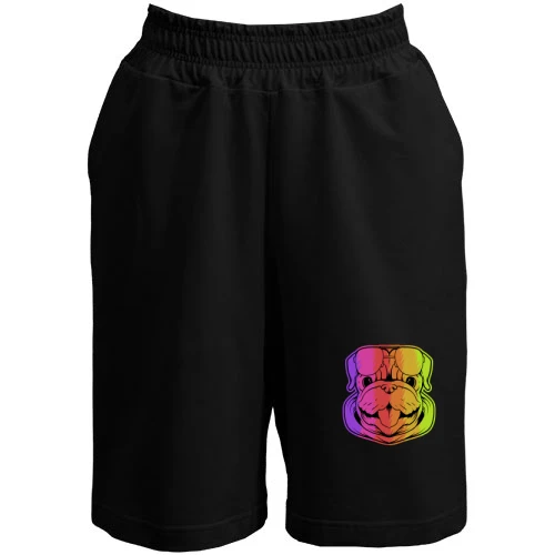 Жіночі шорти, Чорний, Rainbow Dog