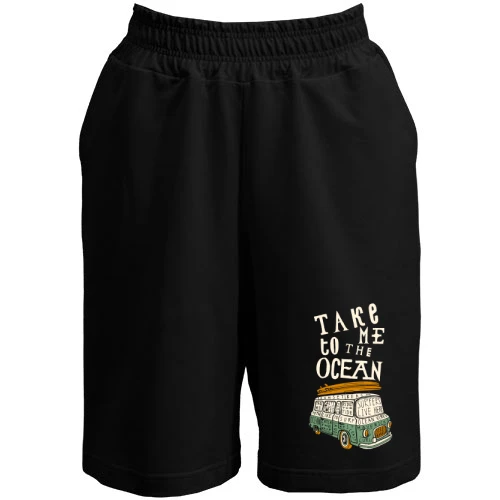 Жіночі шорти, Чорний, Take me to the Ocean