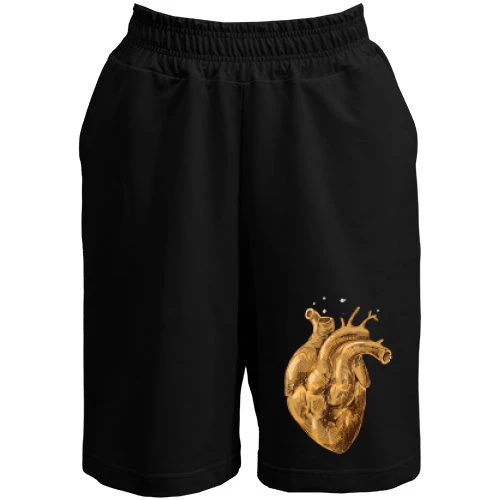 Женские  шорты, Черный, Golden Heart