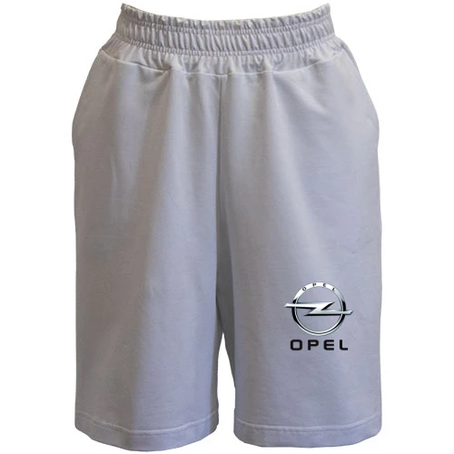 Жіночі шорти, білий, Opel logo