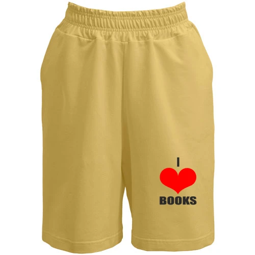 Женские  шорты I love books