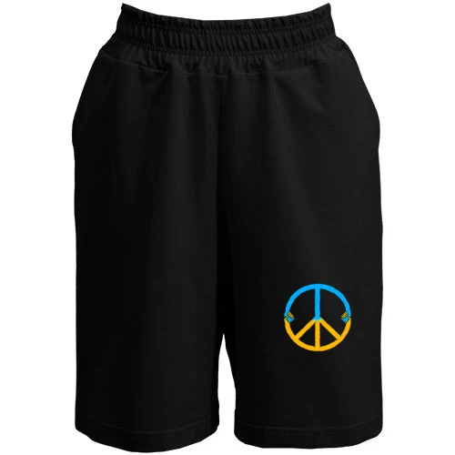 Женские  шорты, Черный, Peace Ukraine