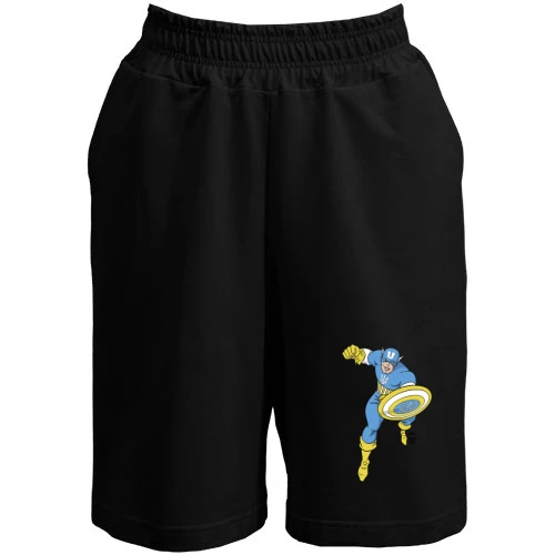 Женские  шорты, Черный, Captain Ukraine
