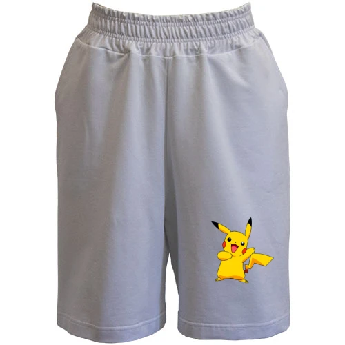 Жіночі шорти, білий, Pikachu