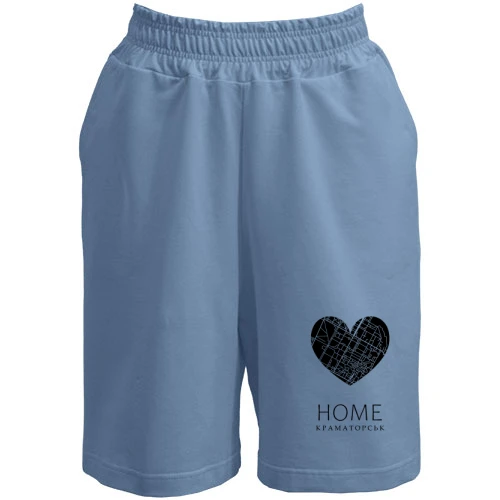 Женские  шорты с сердцем "Home Краматорск"