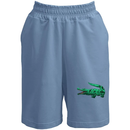 Жіночі шорти, синій, з крокодилом "Lacoste"