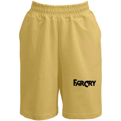 Женские  шорты, Желтый, Far Cry лого