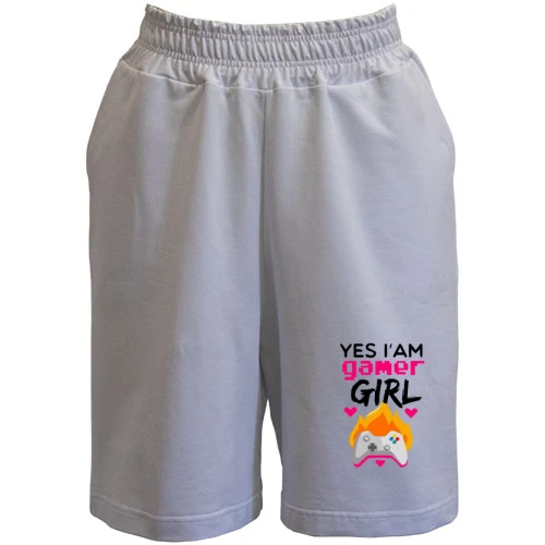 Женские  шорты, Белый, I`m Gamer Girl