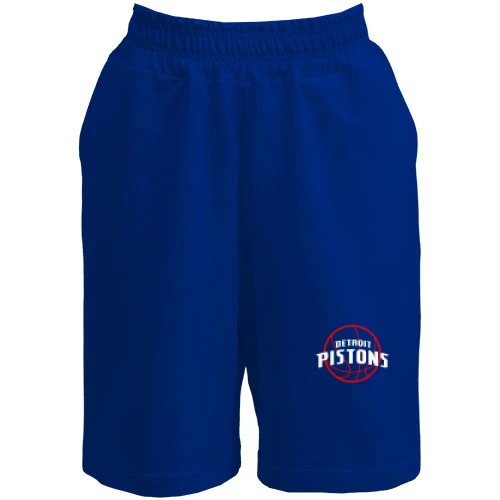 Женские  шорты, Синий, Detroit Pistons с красным мячом