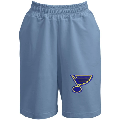 Женские  шорты, Синий, Saint Louis Blues — вышитая эмблема