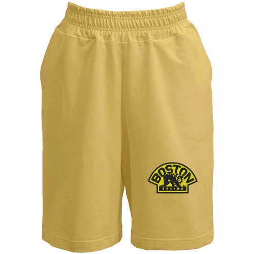 Женские  шорты, Желтый, Boston Bruins медведь