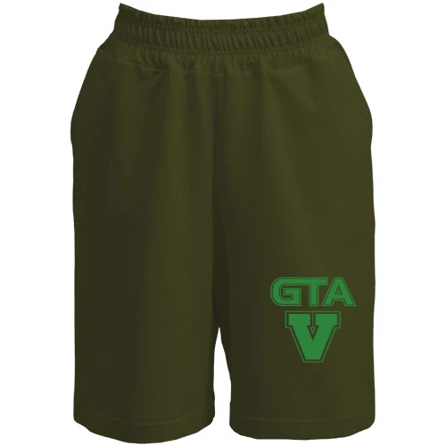 Жіночі шорти GTA V із зеленим логотипом