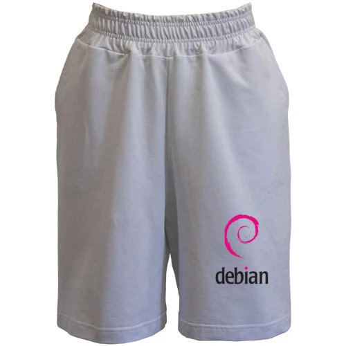 Жіночі шорти, білий, Debian