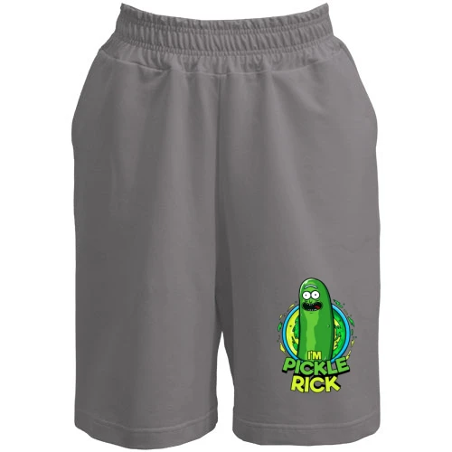 Женские шорты, серый, pickle Rick