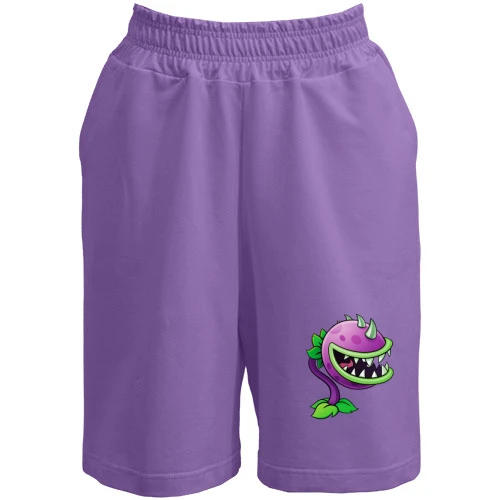 Женские  шорты, Лавандовый, Plants vs. Zombies