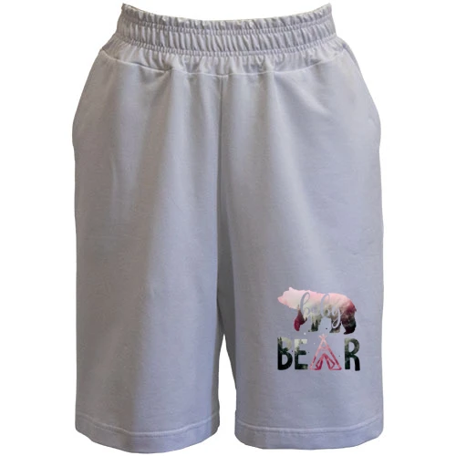Женские  шорты, Белый, с медвежонком Baby bear