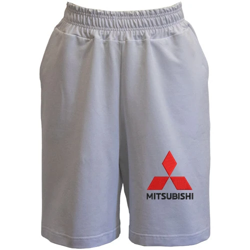 Жіночі шорти, Білий, з лого Mitsubishi