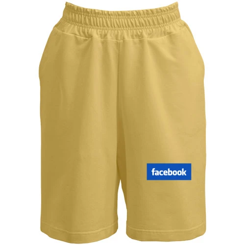 Женские шорты с логотипом Facebook