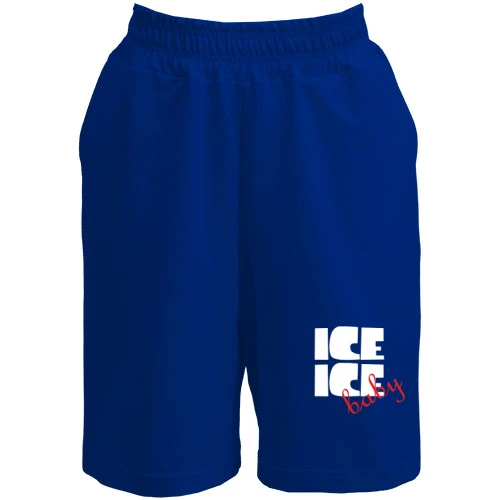 Женские  шорты с надписью «ICE baby»