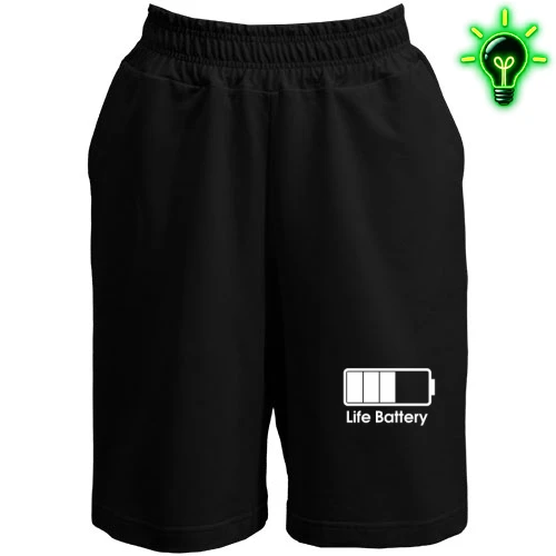 Женские  шорты, Черный, Life Battery
