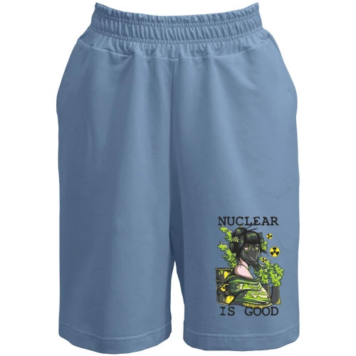 Женские  шорты, Белый, nuclear is good