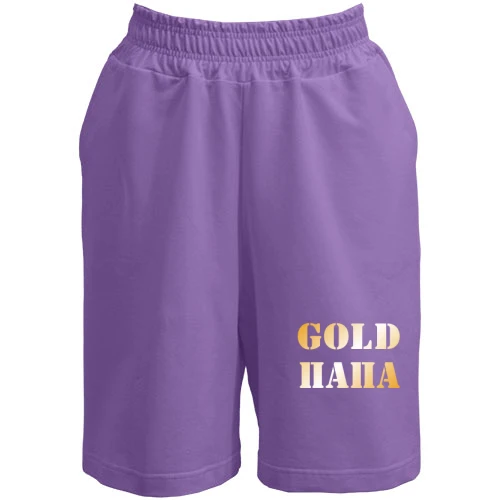 Жіночі шорти, чорний, Gold папа 2