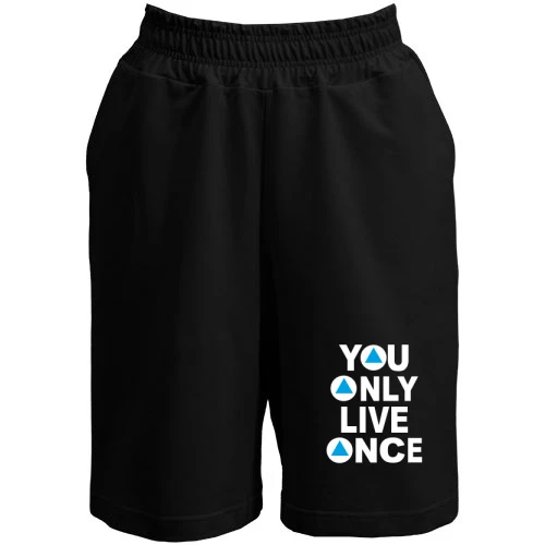 Жіночі шорти, Чорний, You Only Live Once