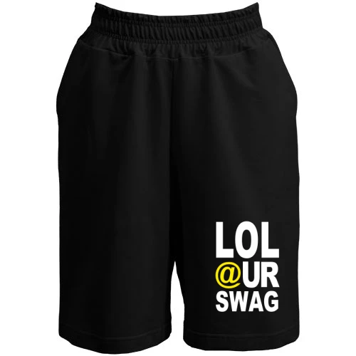 Женские  шорты, Черный, Lol our Swag
