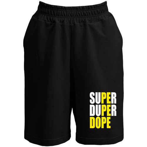Женские  шорты, Черный, Super Dope