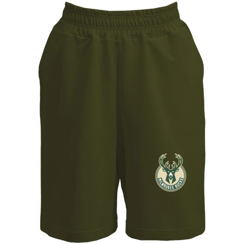 Женские  шорты, Хаки, Milwaukee Bucks