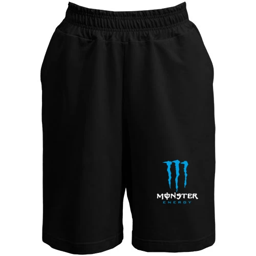 Жіночі шорти, Чорний, Monster energy (blue)