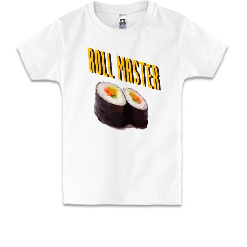 Дитяча футболка, Білий, для сушиста "Roll master"