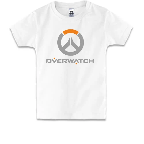 Детская футболка, Белый, Overwatch logo