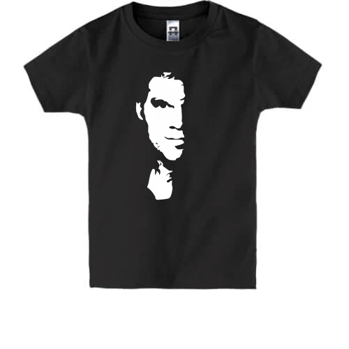 Детская футболка, Черный, Dexter face